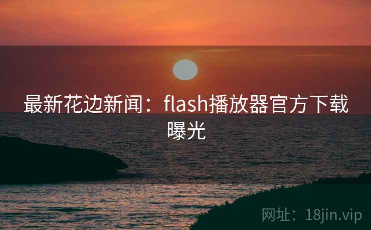 最新花边新闻：flash播放器官方下载曝光